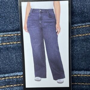Well Worn Women's Size 8 Wide Leg Dark Blue Jeans H0286